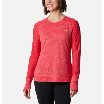 Columbia Adventura Hiking Long Sleeve, Sudaderas Rosas Claro Camuflados Para Mujer | 329178-TFQ